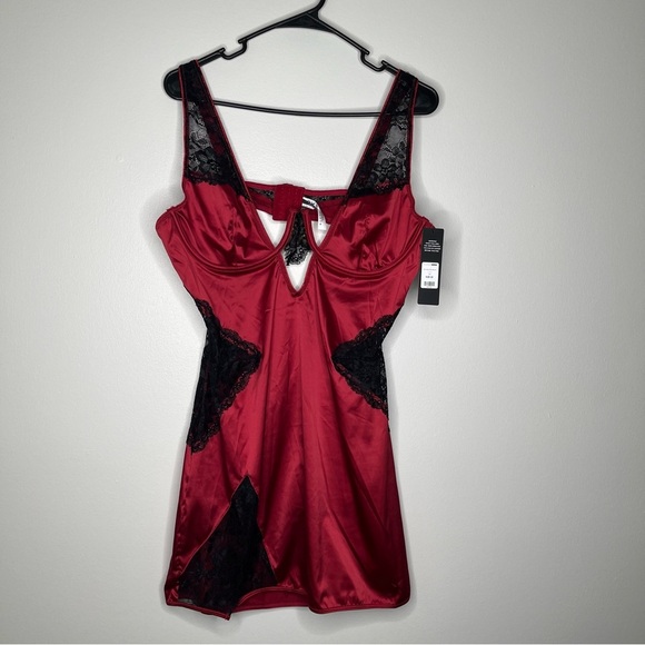 Fashion Nova Other - NWT Fashion Nova Soft Kisses Satin/Lace Babydoll Bra Top Lingerie Size 2X.